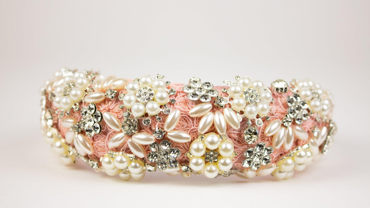 Pearl Embellished Headband | Peonie Headband | Dare and Dazzle