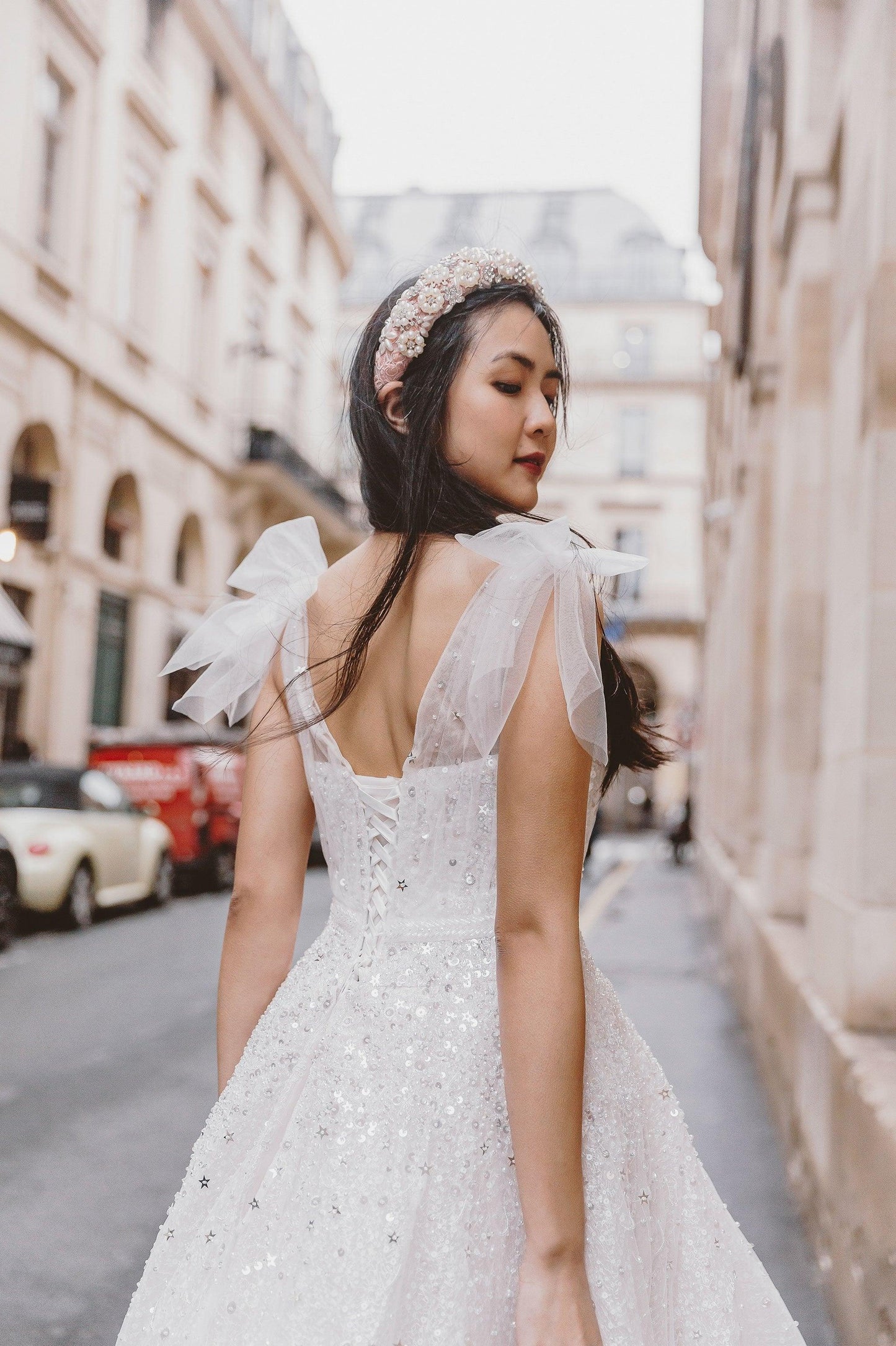 Pearl Embellished Headband | Peonie Headband | Dare and Dazzle