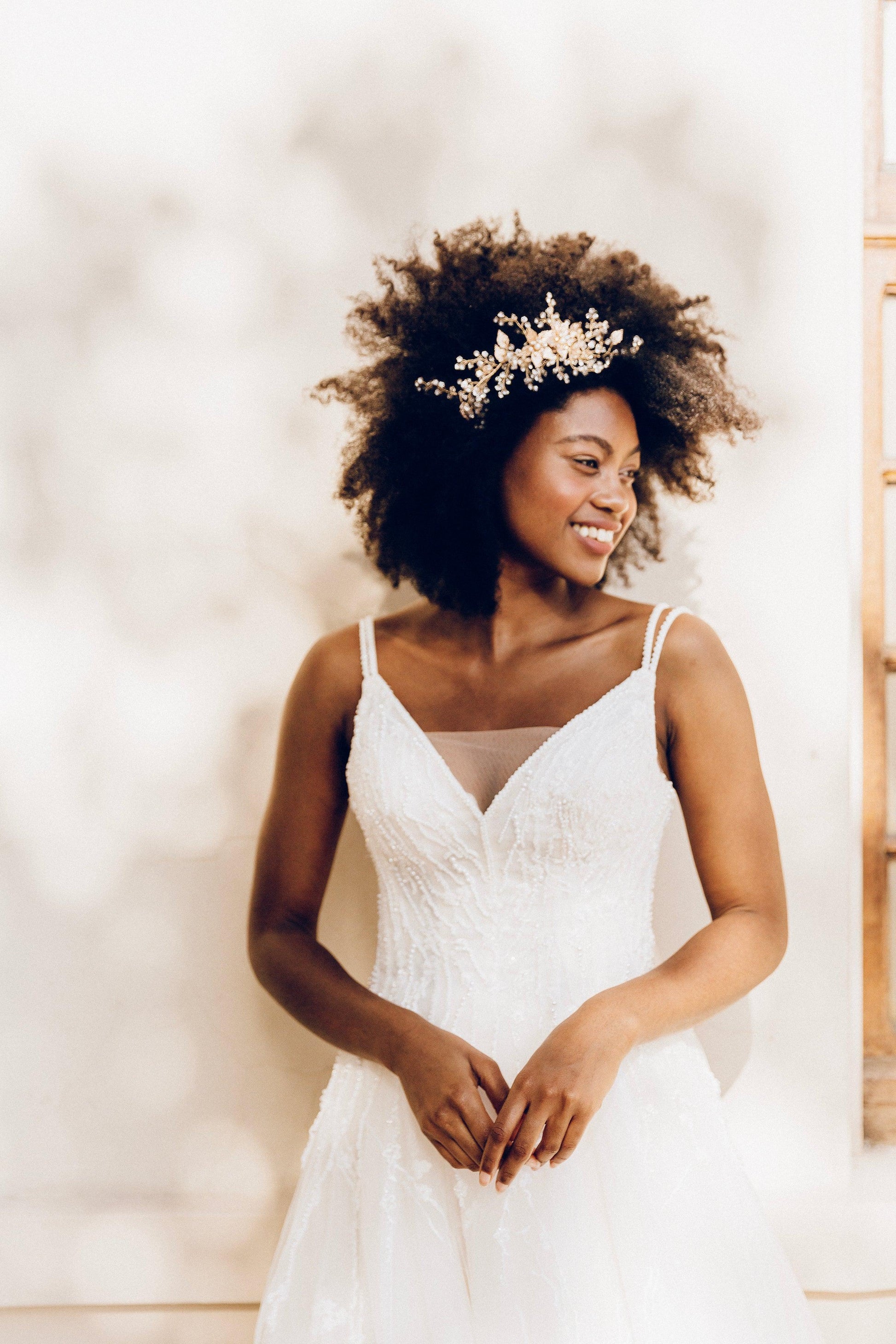 Bridal Hair Accessories | Floral Hair Comb | Dare and Dazzle