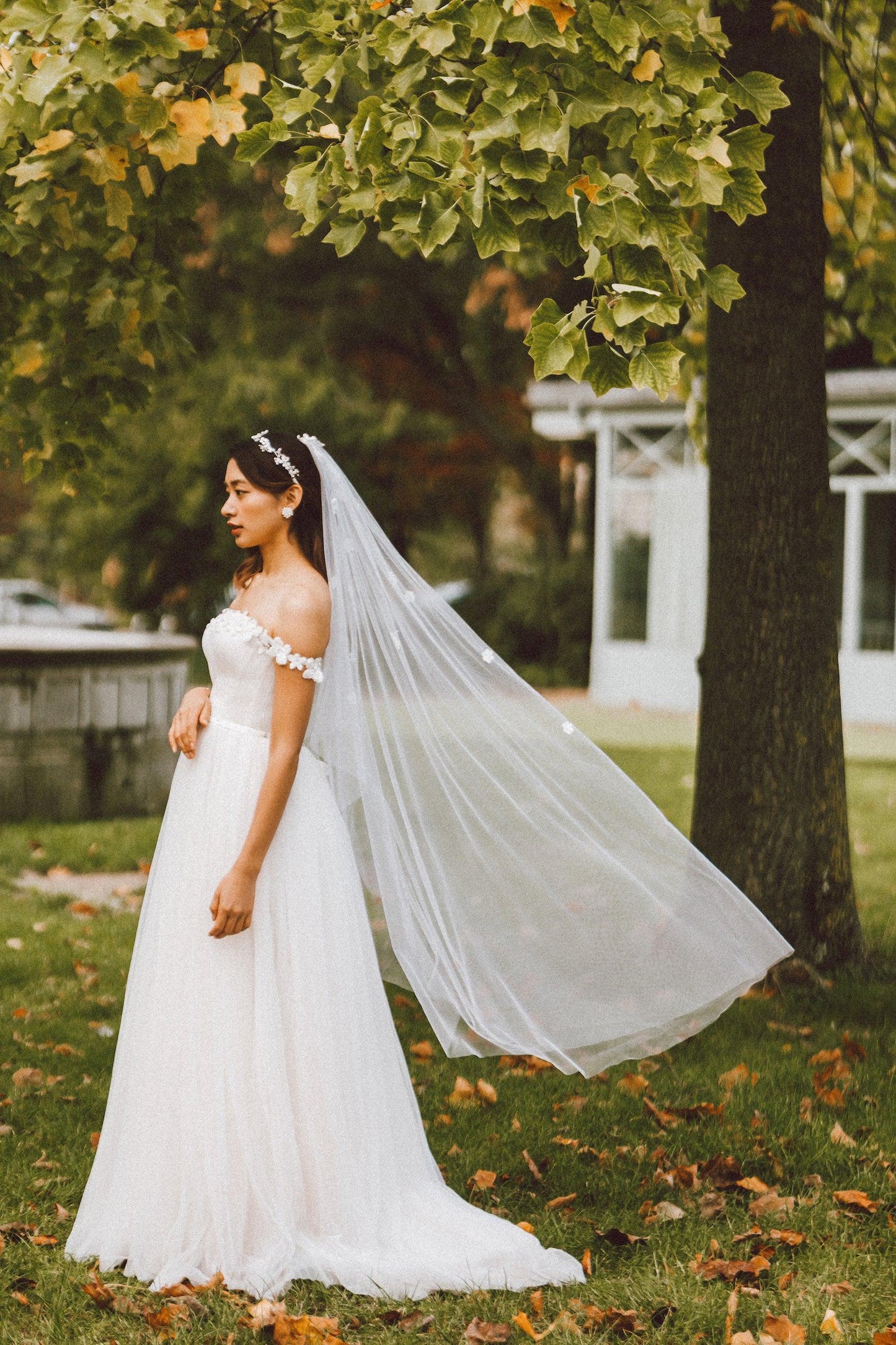 Off Shoulder Wedding Dress | Ada Wedding Dress | Dare and Dazzle