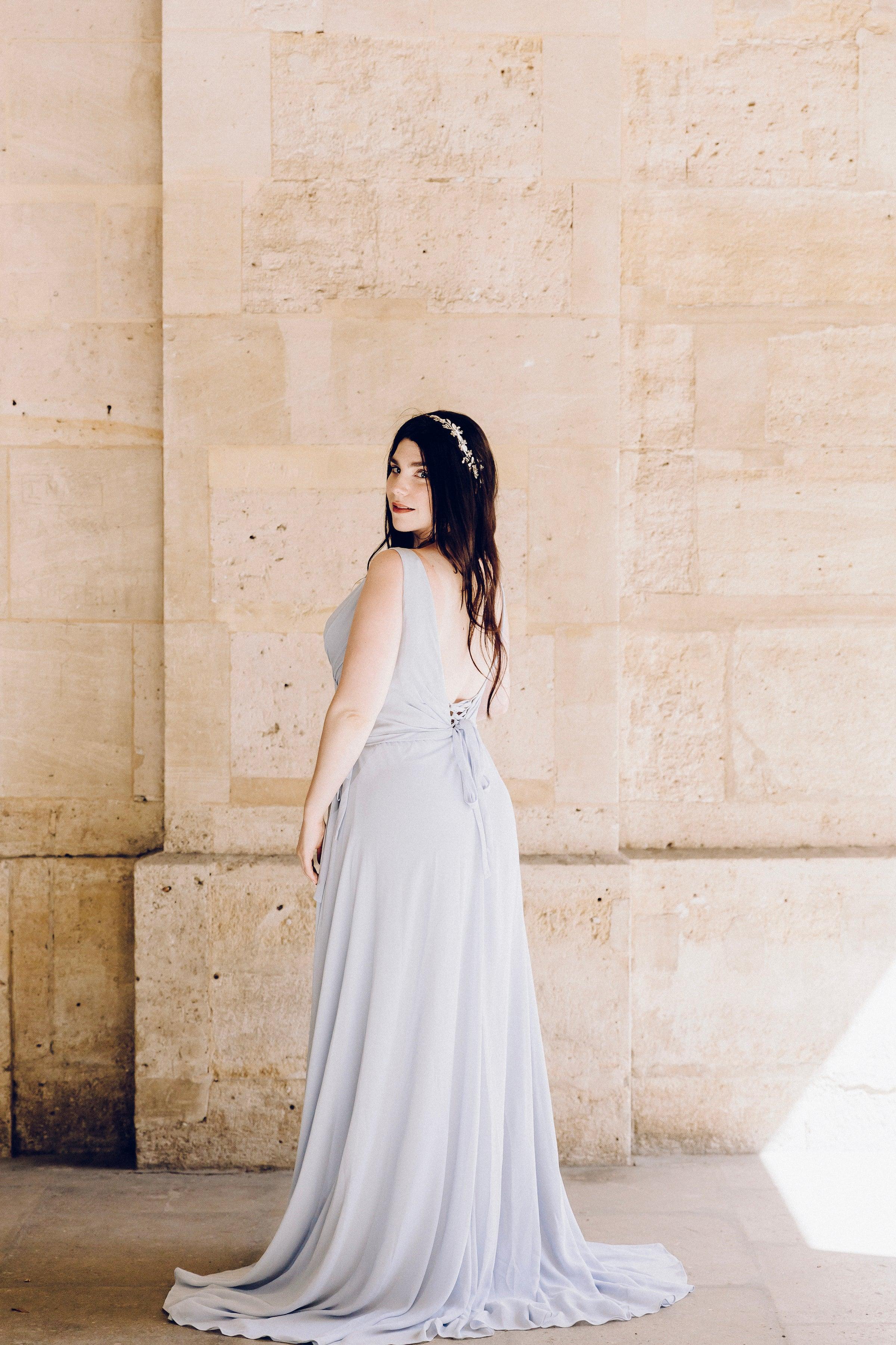 Chiffon Bridesmaid Dress | Sylvia Bridesmaid Dress | Dare and Dazzle