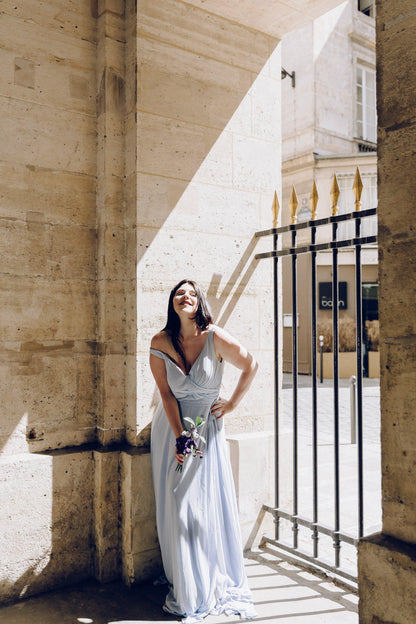 Chiffon Bridesmaid Dress | Sylvia Bridesmaid Dress | Dare and Dazzle