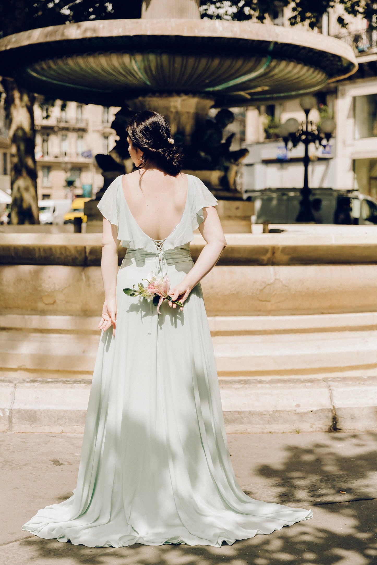 Wrap Bridesmaid Dress | Chiffon Wedding Dress | Dare and Dazzle