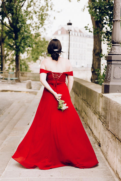 Side Slit Bridesmaid Dress | Side Slit Maxi Dress | Dare and Dazzle