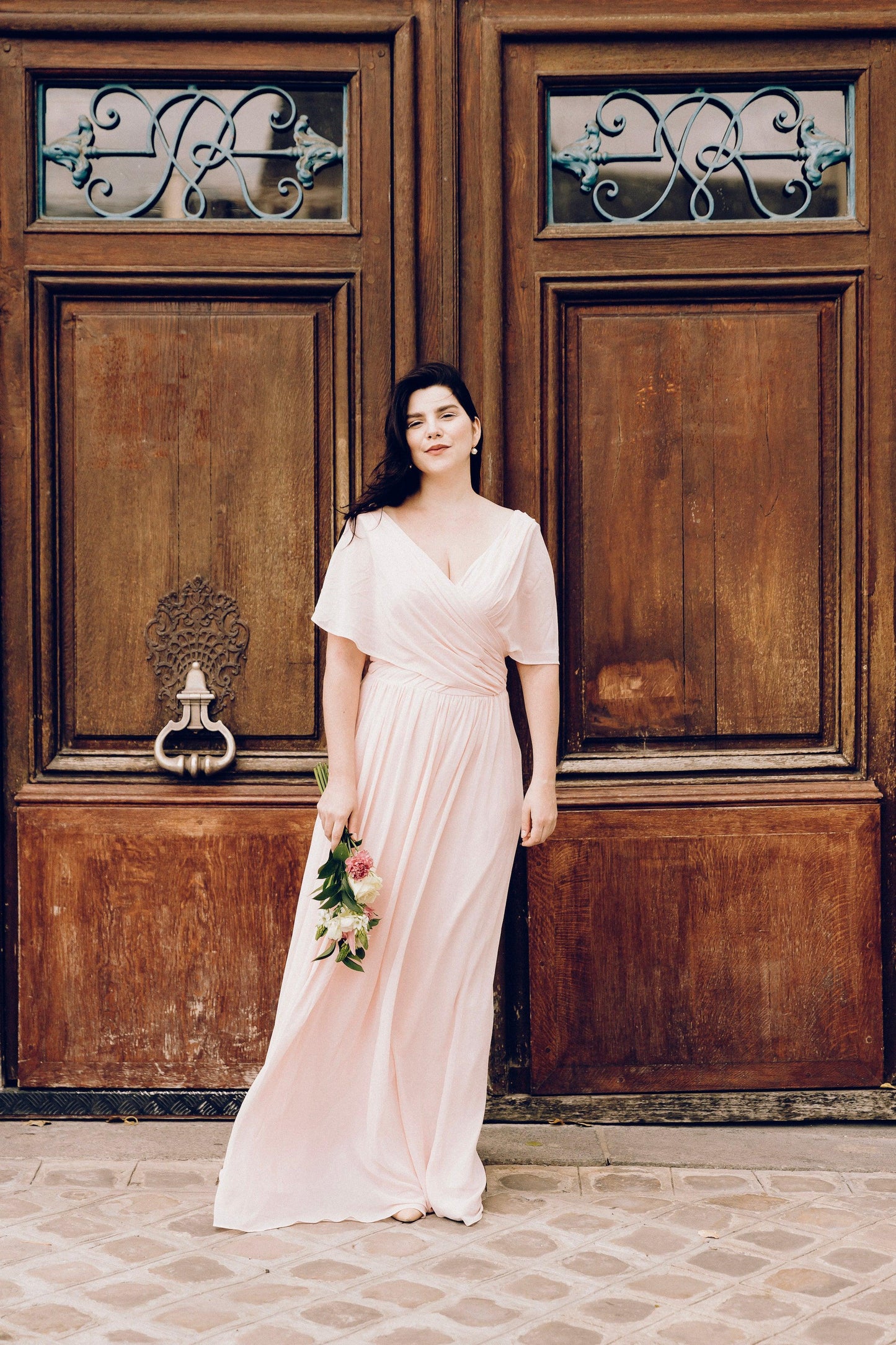 Chiffon Bridesmaid Dress | Chiffon Wrap Dress | Dare and Dazzle