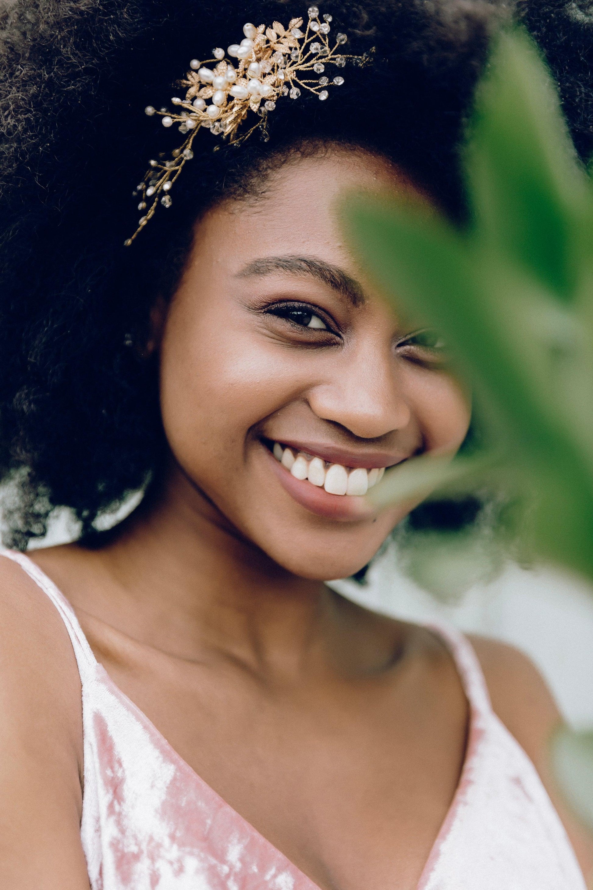 Beaded Hair Comb | Beaded Hair Piece | Dare and Dazzle