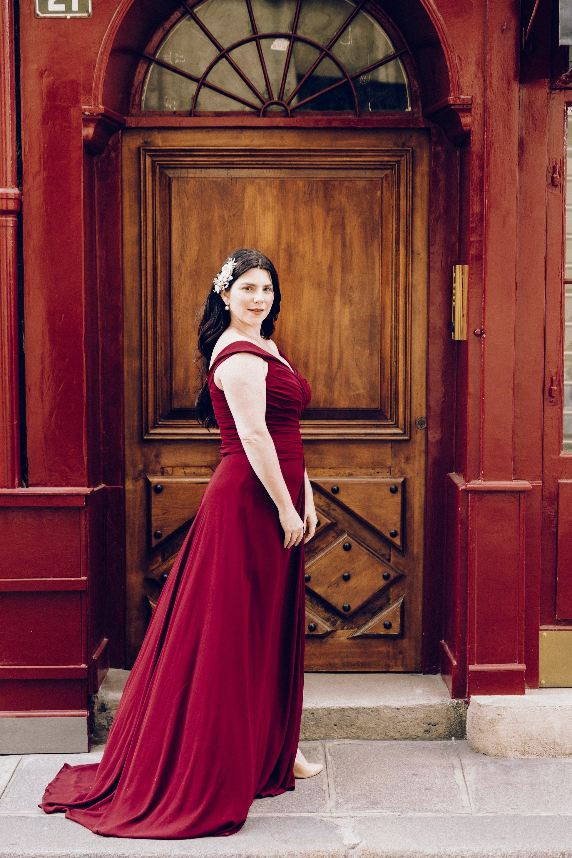 Side Slit Bridesmaid Dress | Side Slit Maxi Dress | Dare and Dazzle