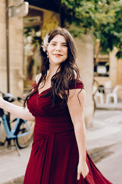 Side Slit Bridesmaid Dress | Side Slit Maxi Dress | Dare and Dazzle