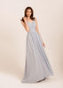 Light Blue Bridesmaid Dress | Sandra Chiffon Dress | Dare and Dazzle