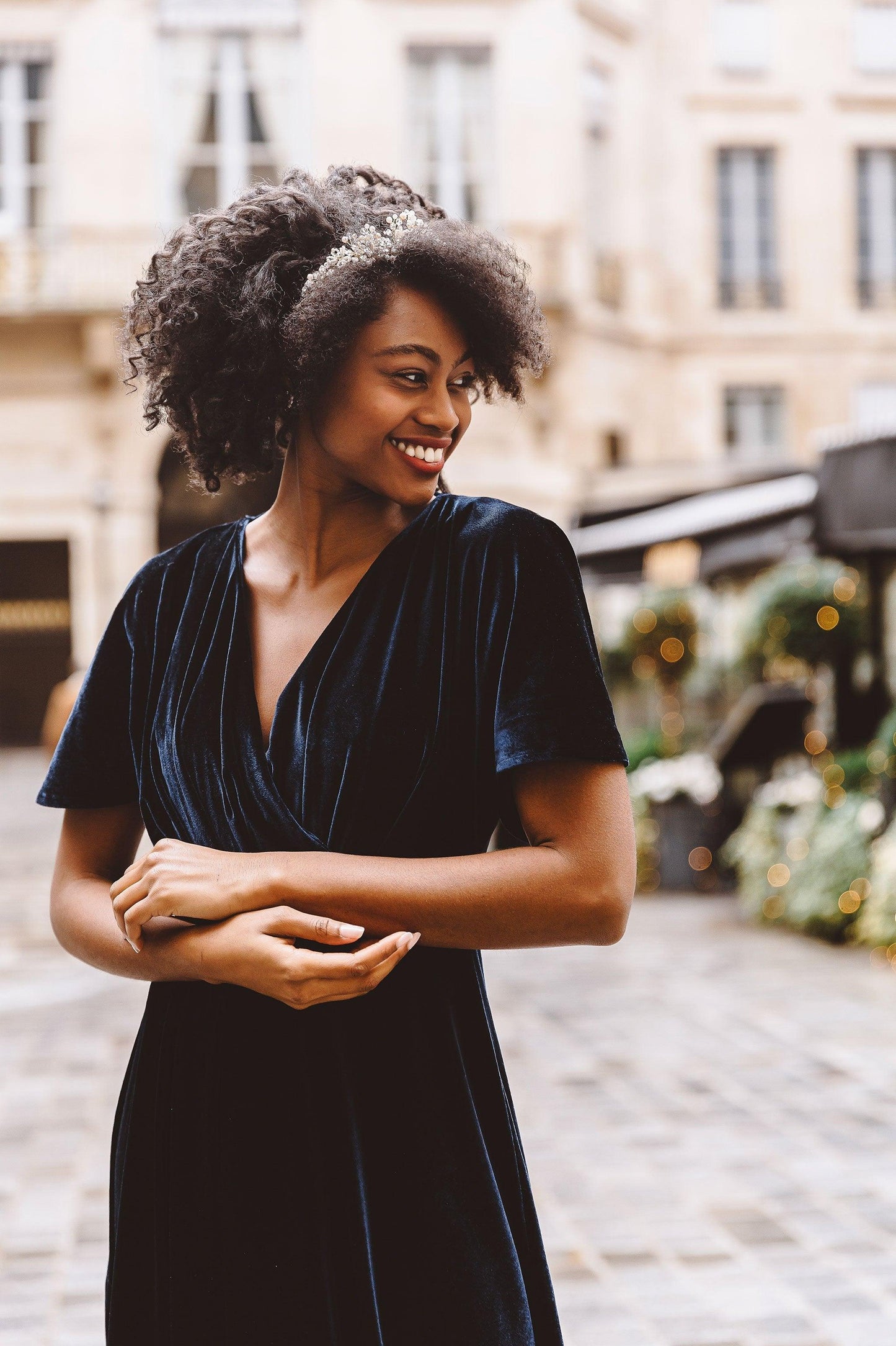 V Neck Maxi Dress | Navy Blue Bridesmaid Dresses | Dare and Dazzle