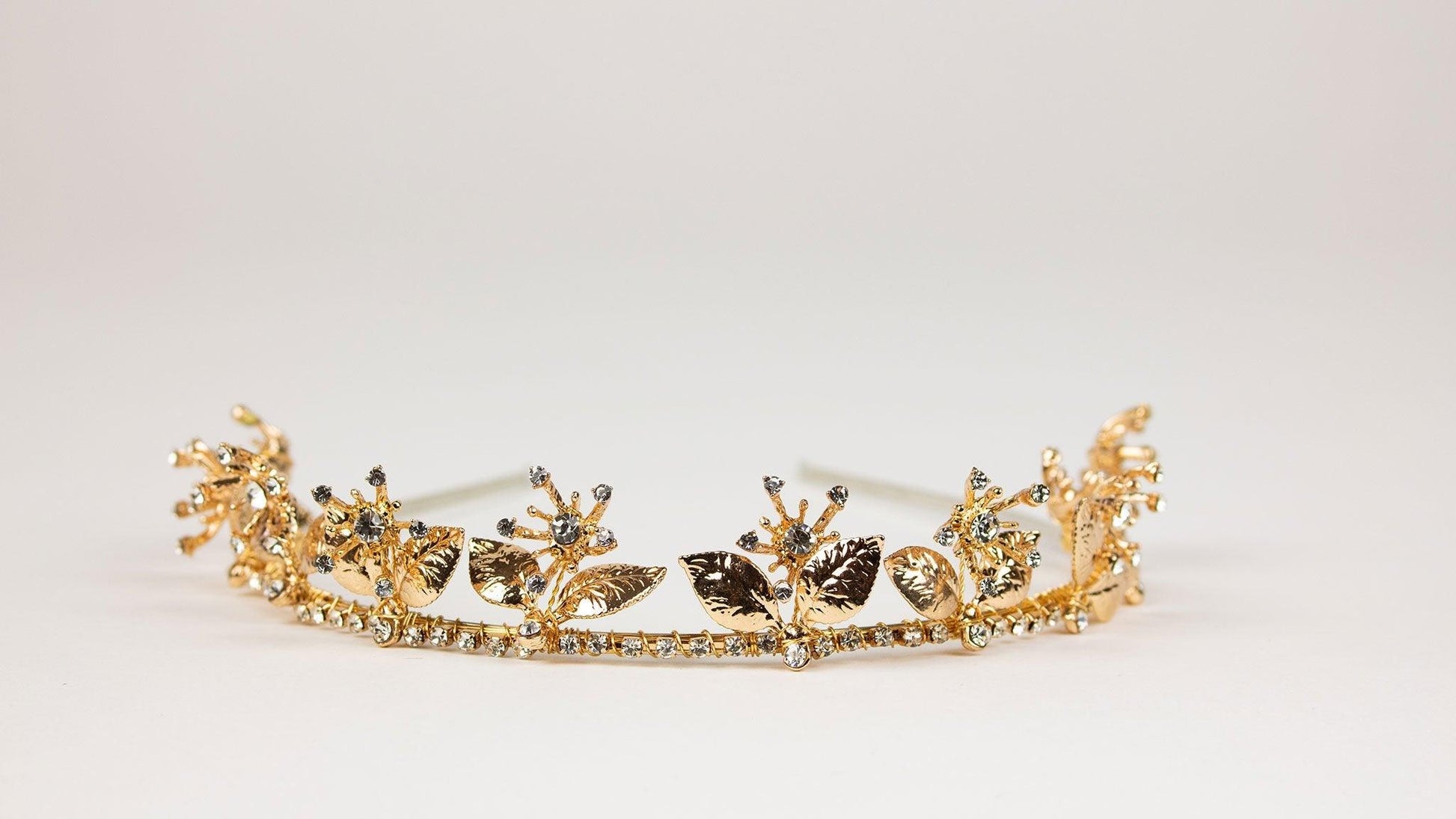 Rhinestone Gold Headband | Rhinestone Headband | Dare and Dazzle