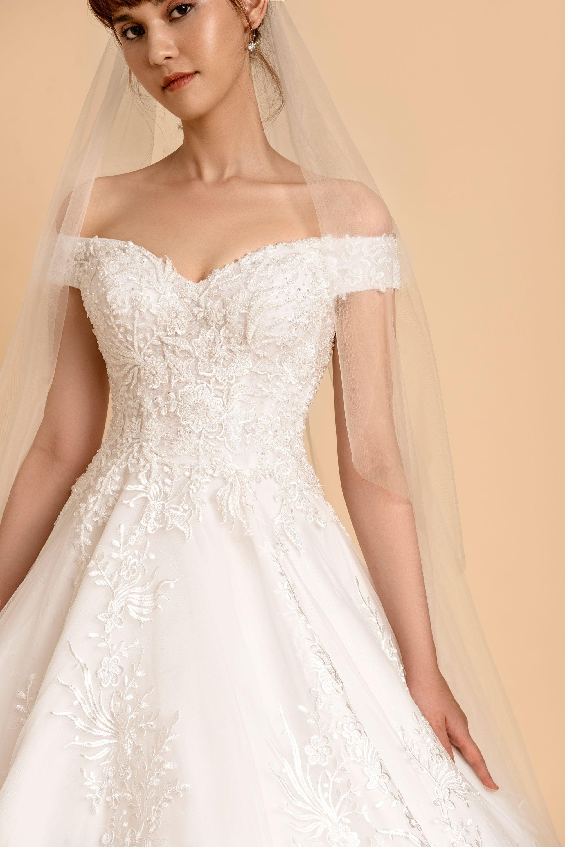 Off Shoulder Ball Gown | Tegla Ball Gown | Dare and Dazzle