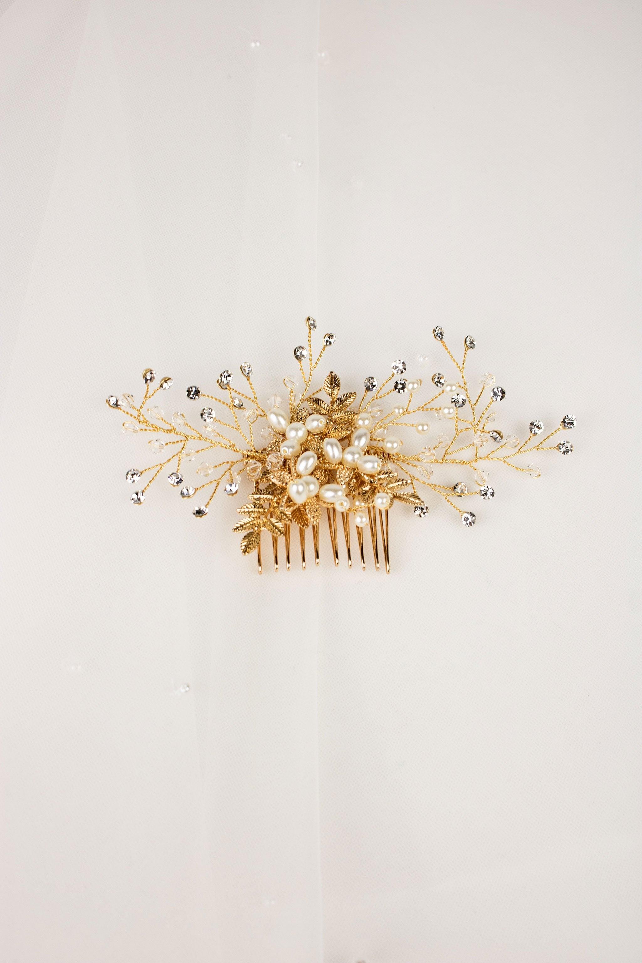 Beaded Hair Comb | Beaded Hair Piece | Dare and Dazzle