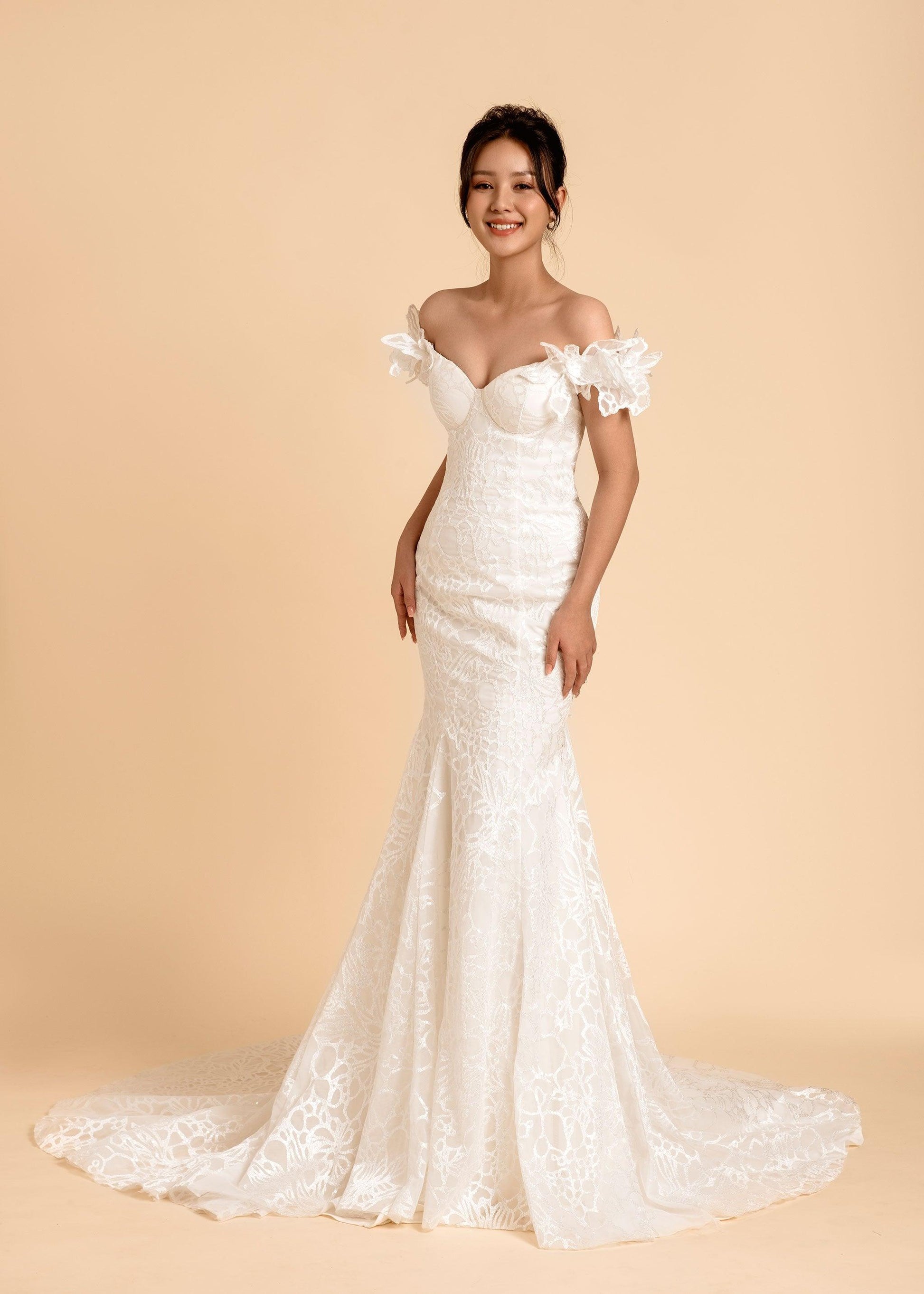Mermaid Wedding Dress | Mermaid Silhouette Dress | Dare and Dazzle White / 16 / Purchase Mermaid Wedding Dress | Mermaid Silhouette Dress | Dare and Dazzle White / 16 / Purchase