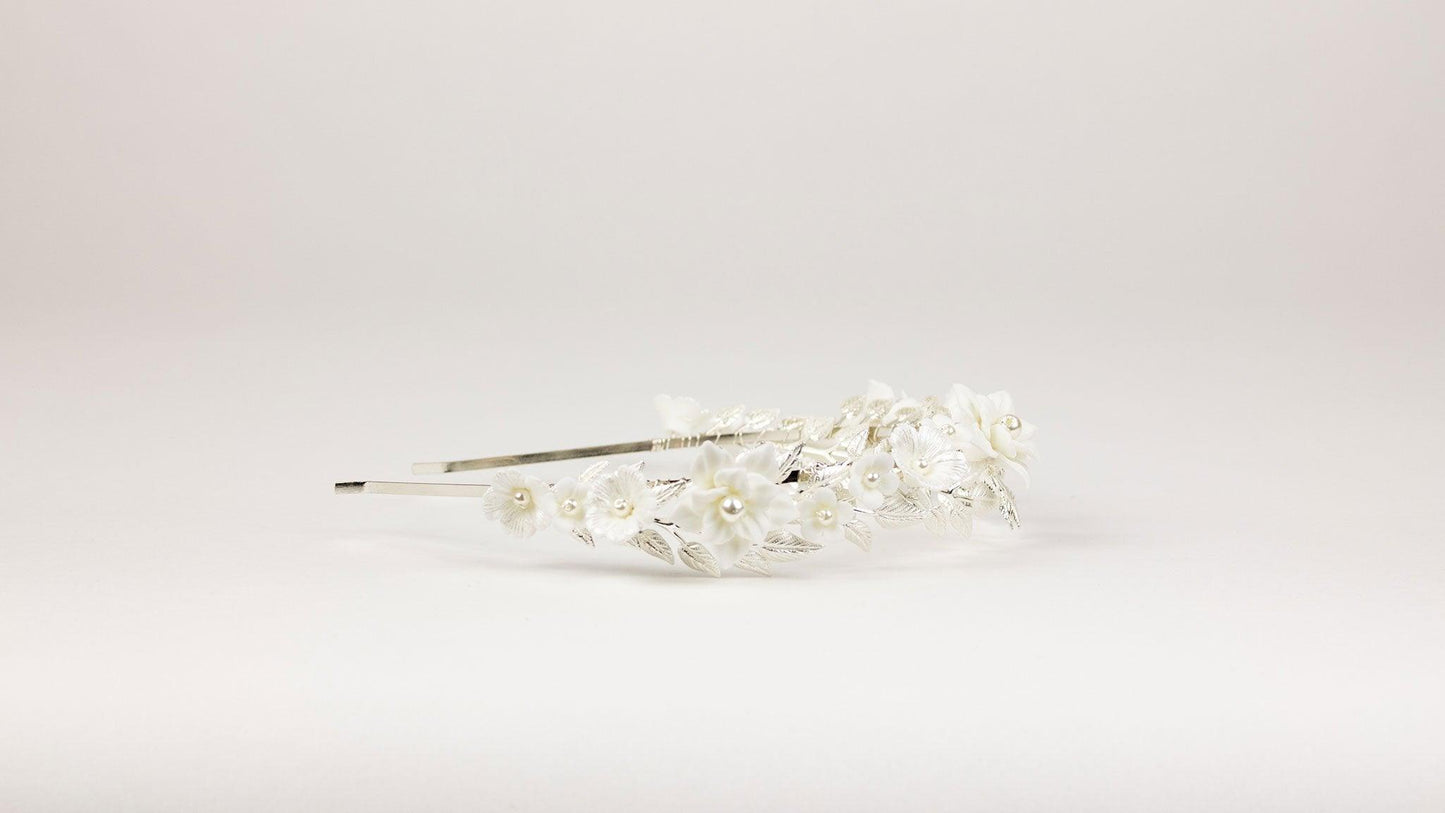 Bridesmaid Hair Piece | Veroni Headband | Dare and Dazzle
