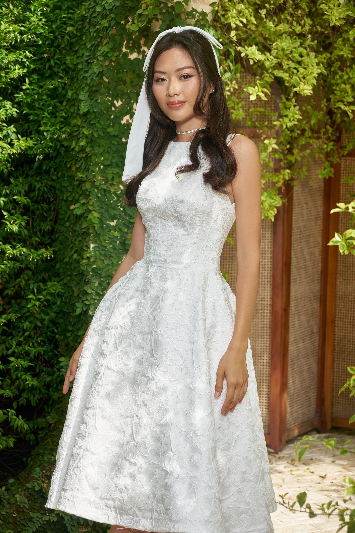 Tea Length Wedding Dress | Open v Back Dress | Dare and Dazzle