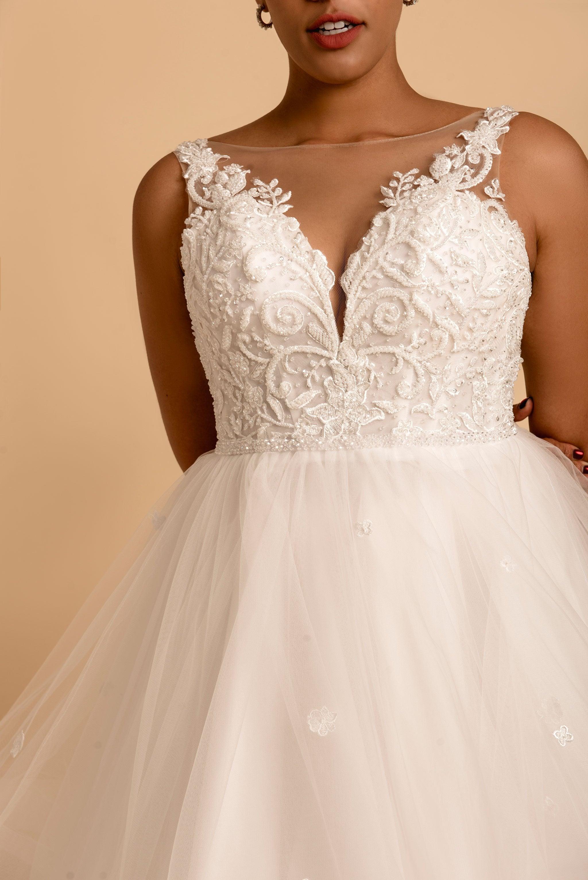 Tiered Wedding Dress | Ruffle Wedding Dress | Dare and Dazzle